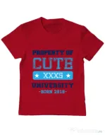 Tricou ADLER copil Cute university Rosu
