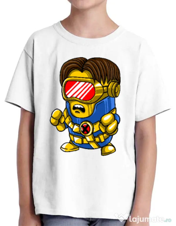 Tricou ADLER copil Cyclops minion Alb