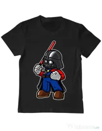 Tricou ADLER copil Darth plumber Negru