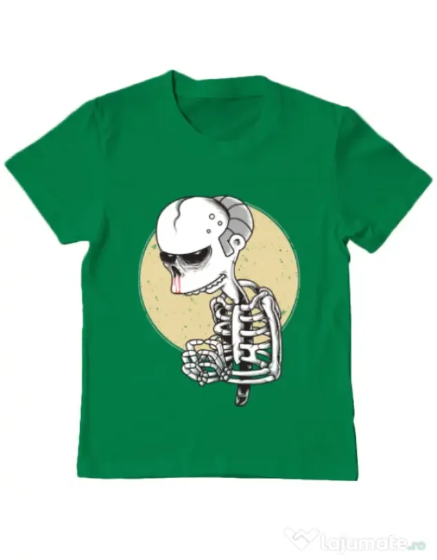 Tricou ADLER copil Death of Grandfather Verde mediu