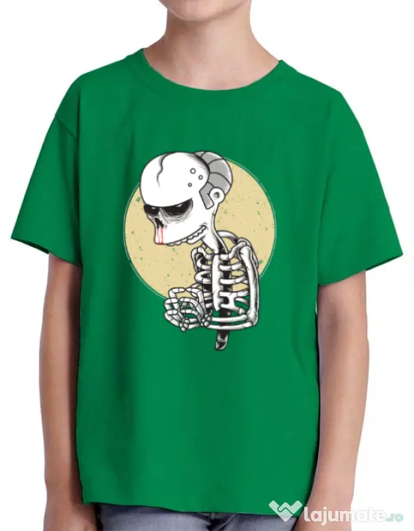 Tricou ADLER copil Death of Grandfather Verde mediu