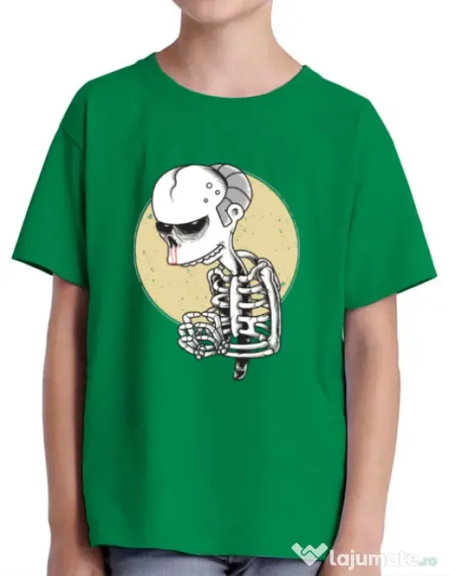 Tricou ADLER copil Death of Grandfather Verde mediu