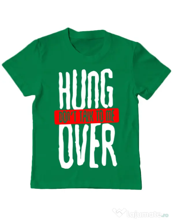 Tricou ADLER copil Don't talk to me Verde mediu