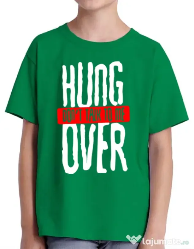 Tricou ADLER copil Don't talk to me Verde mediu