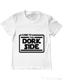 Tricou ADLER copil Dork side Alb