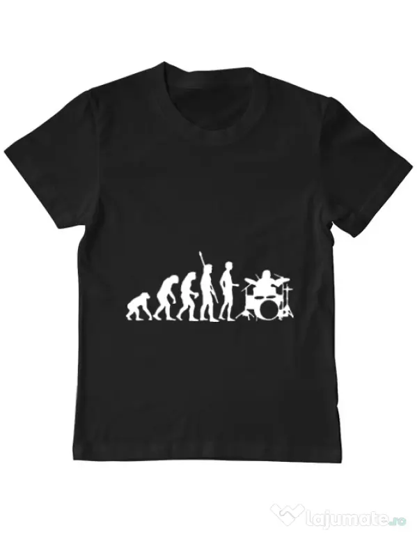 Tricou ADLER copil Drummer evolution Negru