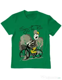 Tricou ADLER copil Enjoy the ride Verde mediu
