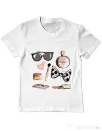 Tricou ADLER copil Every girl Alb