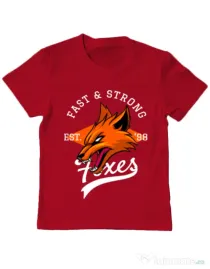 Tricou ADLER copil Fast and strong Rosu