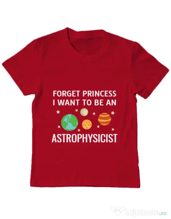 Tricou ADLER copil Forget Princess Rosu