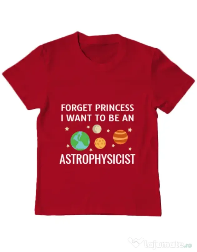 Tricou ADLER copil Forget Princess Rosu
