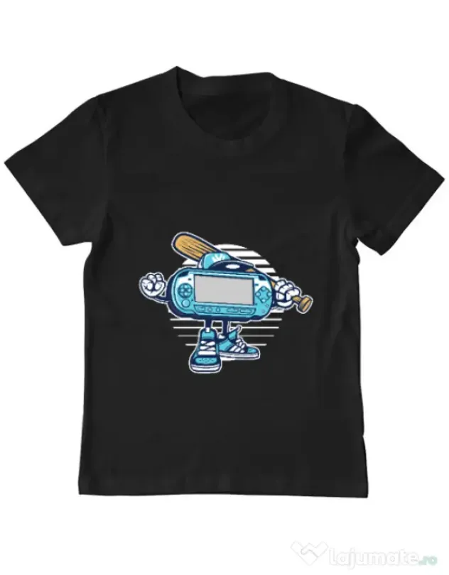 Tricou ADLER copil Game On Negru