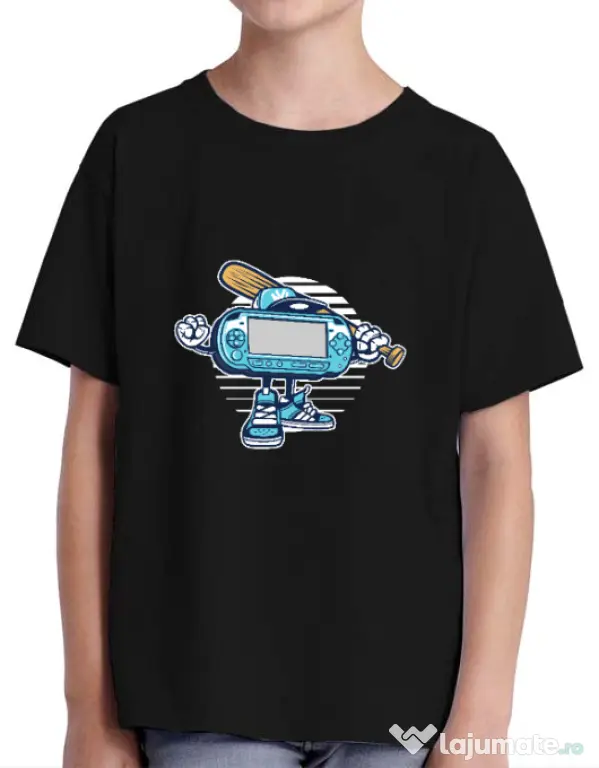Tricou ADLER copil Game On Negru
