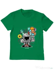 Tricou ADLER copil Gift From Outer Space Verde mediu