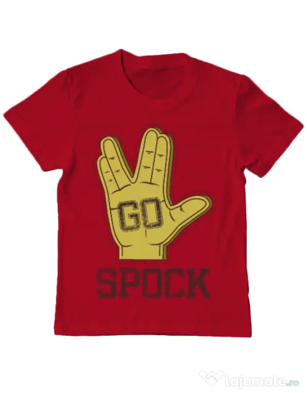 Tricou ADLER copil Go spock Rosu