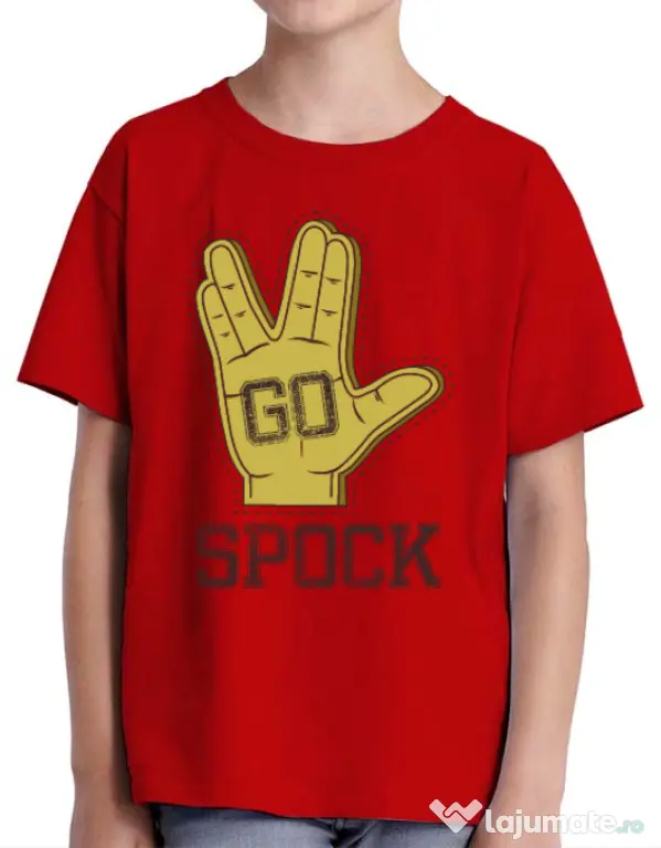 Tricou ADLER copil Go spock Rosu