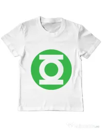 Tricou ADLER copil Green lantern Alb
