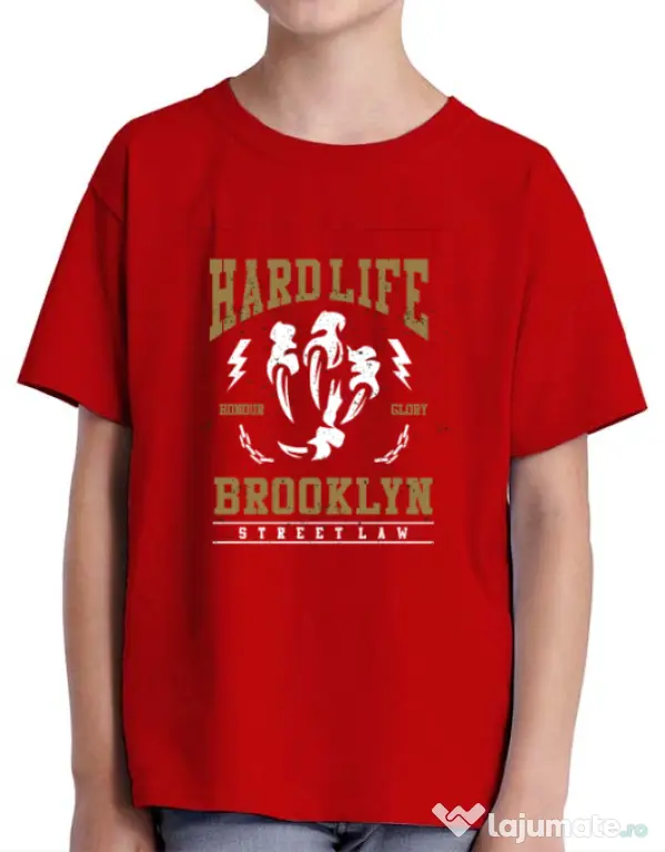Tricou ADLER copil Hard Life Rosu
