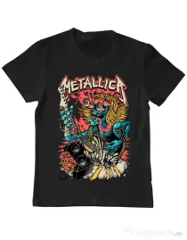 Tricou ADLER copil Heavy Guitar Negru