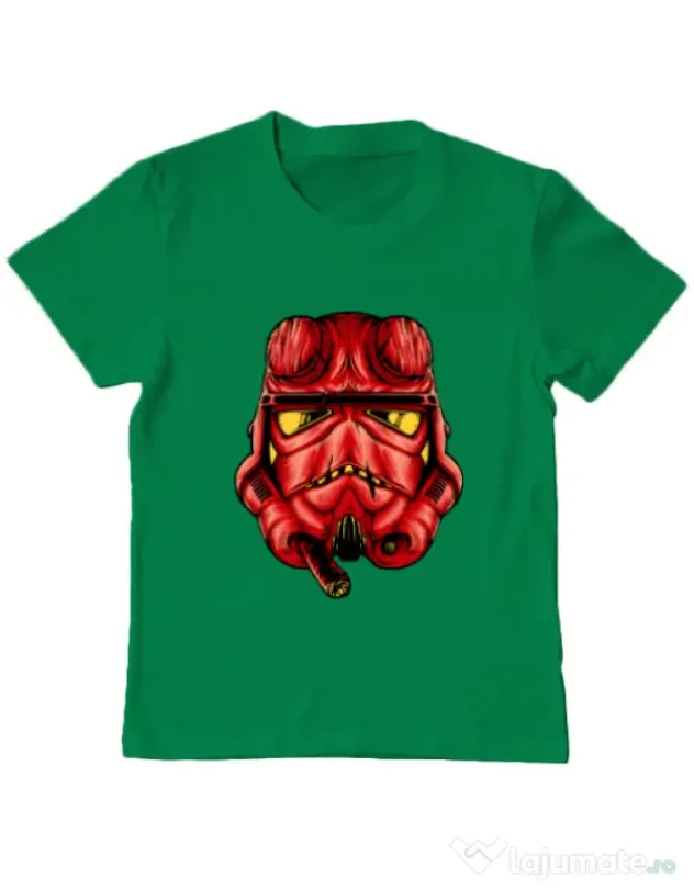 Tricou ADLER copil Helltrooperboy Verde mediu