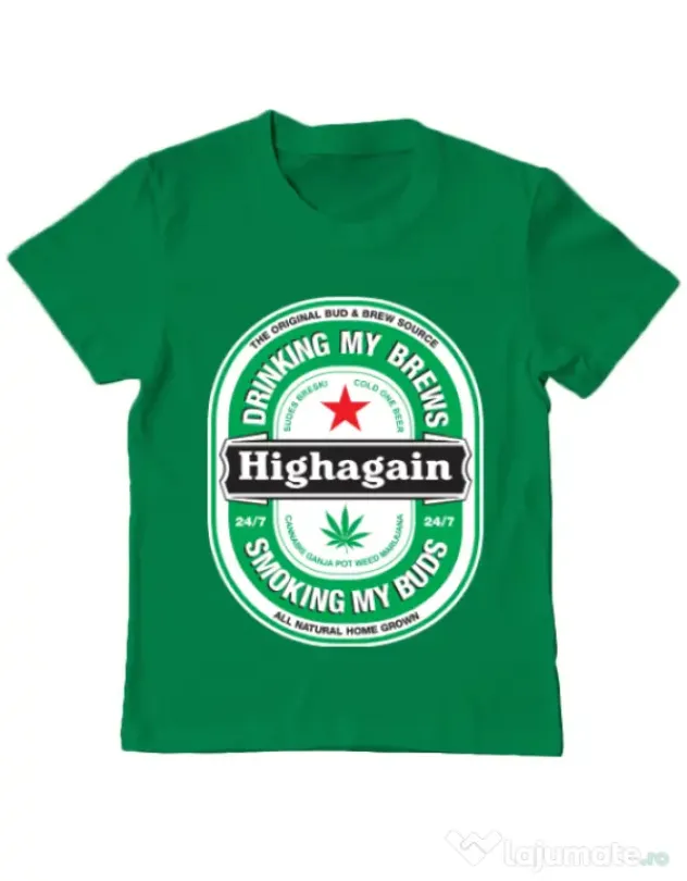 Tricou ADLER copil Highagain Verde mediu