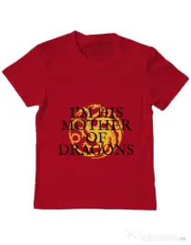 Tricou ADLER copil His mother of dragons Rosu