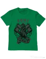 Tricou ADLER copil Home Is Where Verde mediu