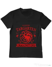 Tricou ADLER copil House Targaryen Negru