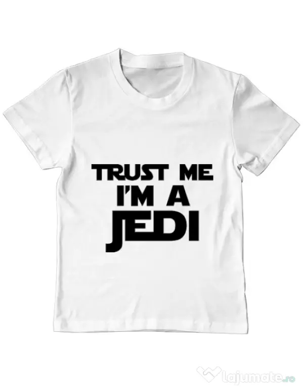 Tricou ADLER copil I am a jedi Alb