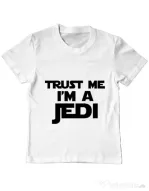 Tricou ADLER copil I am a jedi Alb