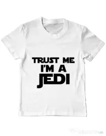 Tricou ADLER copil I am a jedi Alb