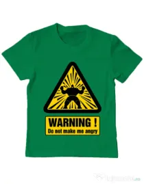 Tricou ADLER copil I become angry Verde mediu