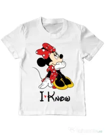 Tricou ADLER copil I know Alb