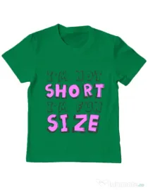 Tricou ADLER copil I'm not short Verde mediu