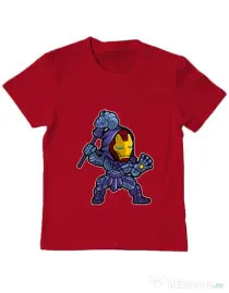 Tricou ADLER copil Iron Skeletor Rosu