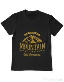 Tricou ADLER copil Its not the mountain we conquer Negru