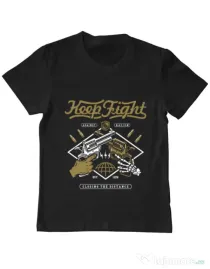 Tricou ADLER copil Keep Fight Negru