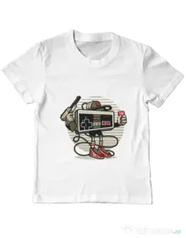 Tricou ADLER copil Let's Play Alb