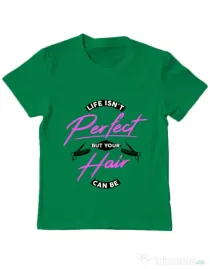 Tricou ADLER copil Life isnt perfect Verde mediu