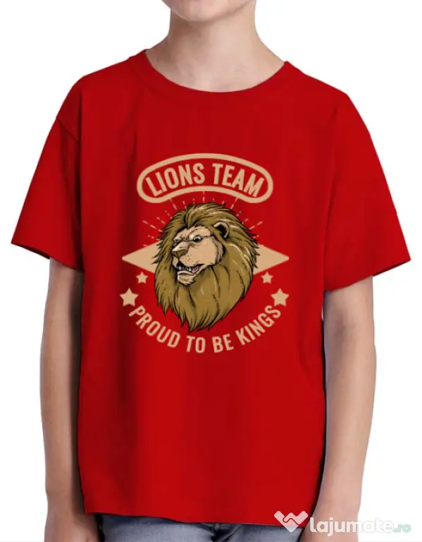 Tricou ADLER copil Lions team Rosu