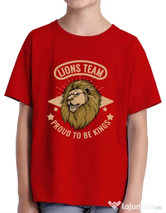 Tricou ADLER copil Lions team Rosu