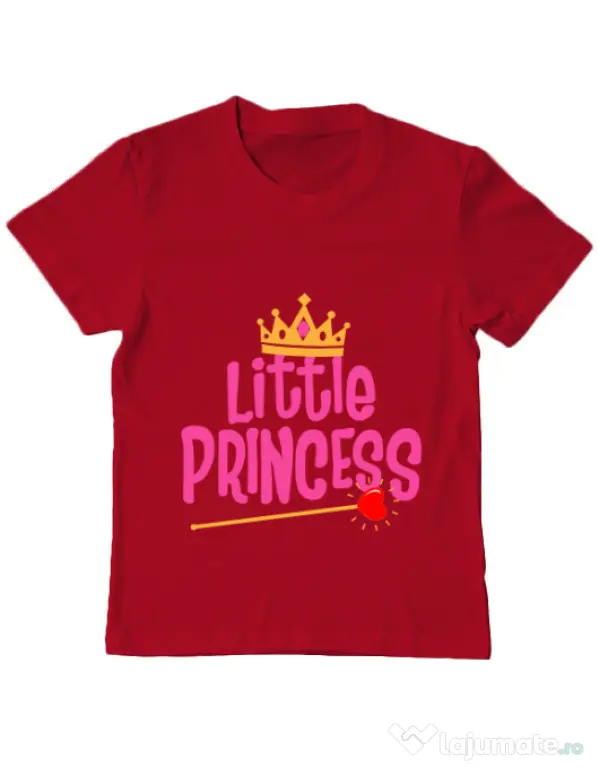 Tricou ADLER copil Little Princess Rosu