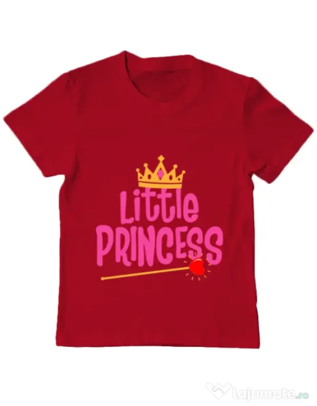 Tricou ADLER copil Little Princess Rosu