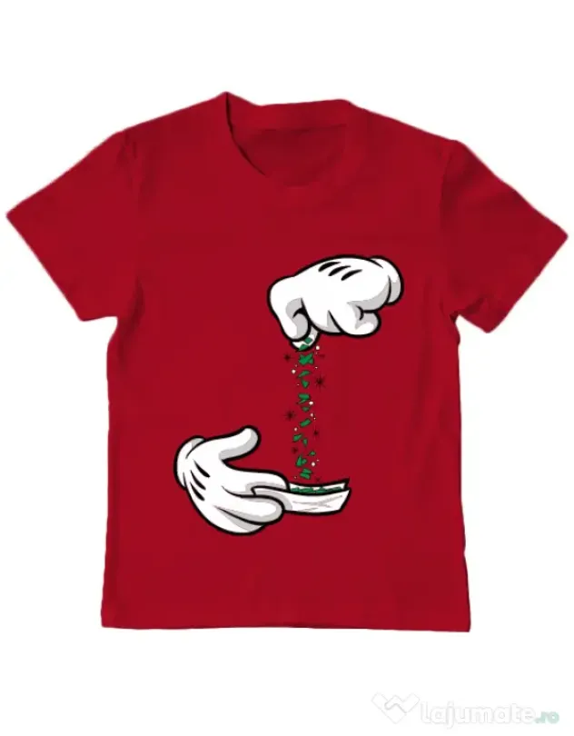 Tricou ADLER copil Magic sparkles Rosu