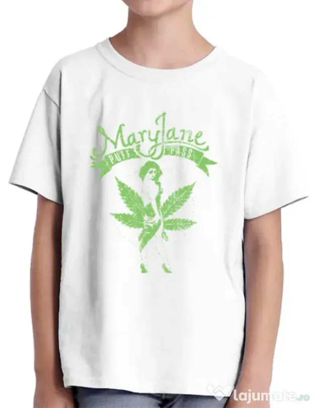 Tricou ADLER copil Mary Jane Alb