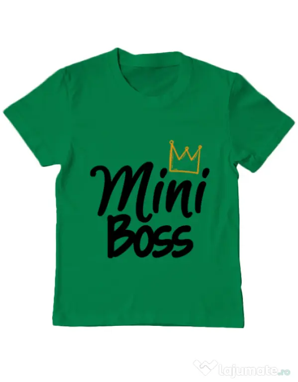 Tricou ADLER copil Mini boss Verde mediu