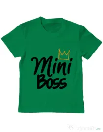 Tricou ADLER copil Mini boss Verde mediu