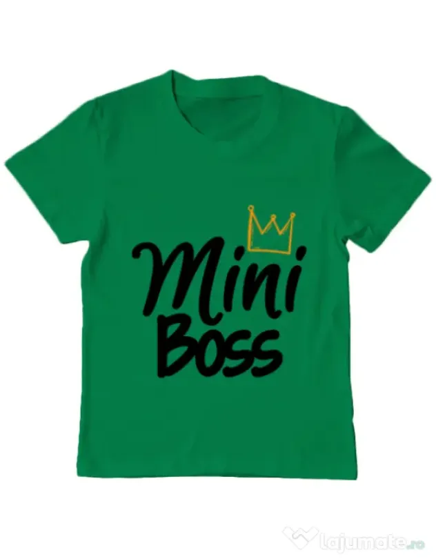 Tricou ADLER copil Mini boss Verde mediu