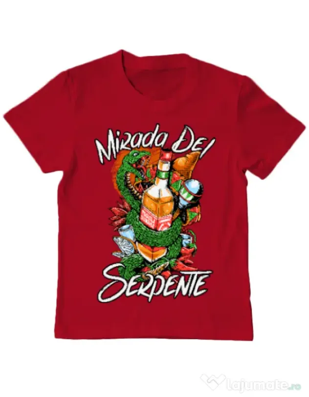 Tricou ADLER copil Mirada Del Serpiente Rosu