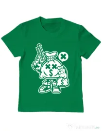 Tricou ADLER copil Money Takers Verde mediu